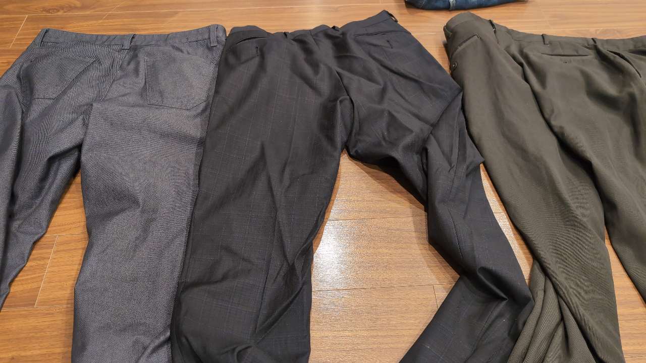 P-008 — Black Subtle Check Dress Pants - Image 3