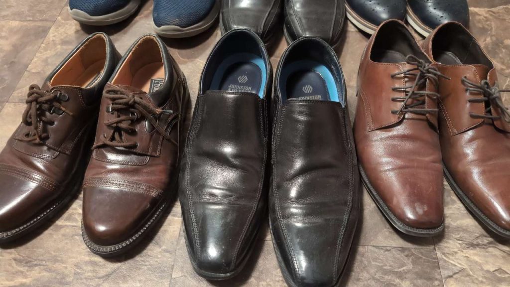 SHZ-003 — Brown Plain-Toe Derby Dress Shoes (Joseph Abboud)