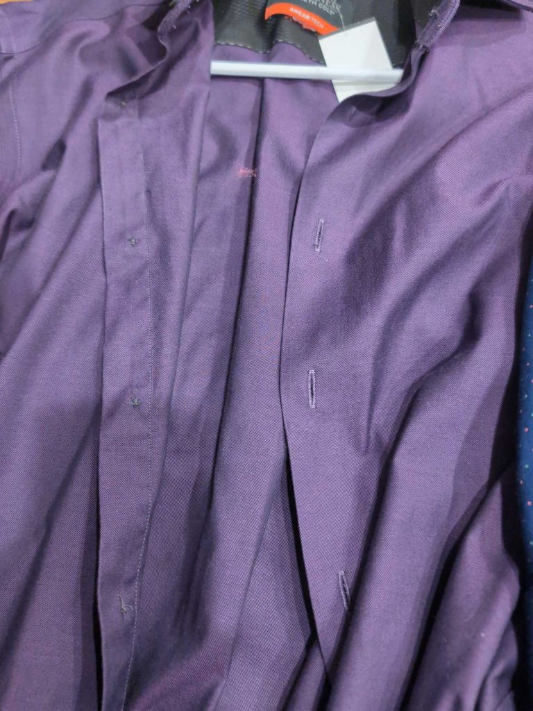 S-015 — Deep Purple Non-Iron Dress Shirt (Kenneth Cole AWEARNESS)